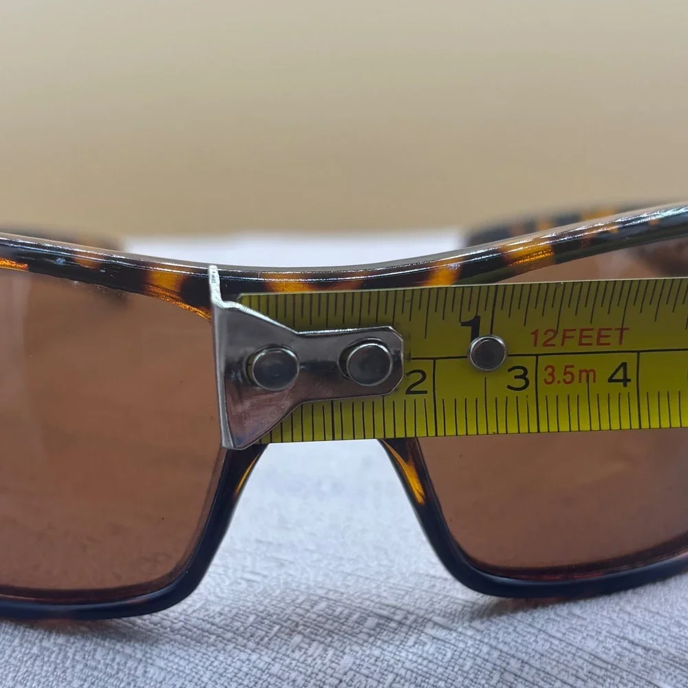 Nitrogen 7025 Tortoise Shell Wrap Sunglasses Brown Lens Sport Rectangular Mens